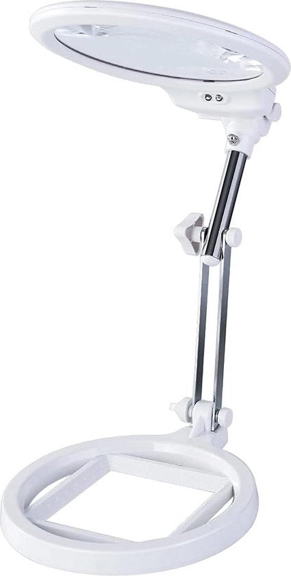 Due Verglassi da Tavolo 6X con Illuminazione LED per Lettura Bordatura Gravure