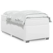 Giroletto a Molle con Materasso-Struttura Letto Bianco 80x200 cm in Similpelle 789454