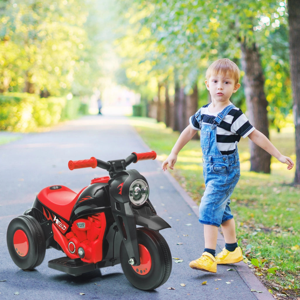 Moto Elettrica Bambini con Funzione Bolle e Musica ¨C zephmum ¨C Rosso