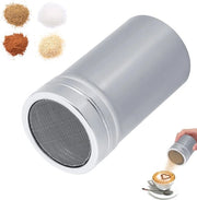 Caffè e cacao strooier, rostrooier in acciaio inossidabile con coperchio, cacao e caffè strooier per cappuccino, strooier per farina, strooier per cioccolato per cioccolato, zucchero in polvere, zucchero, sale, cacao, farina, caffè (L)