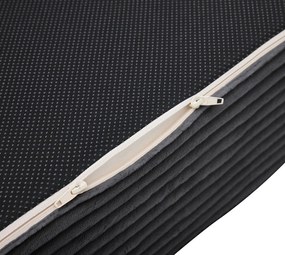 Divano letto singolo ¨C Minimal ¨C Tessuto cord, salvaspazio
