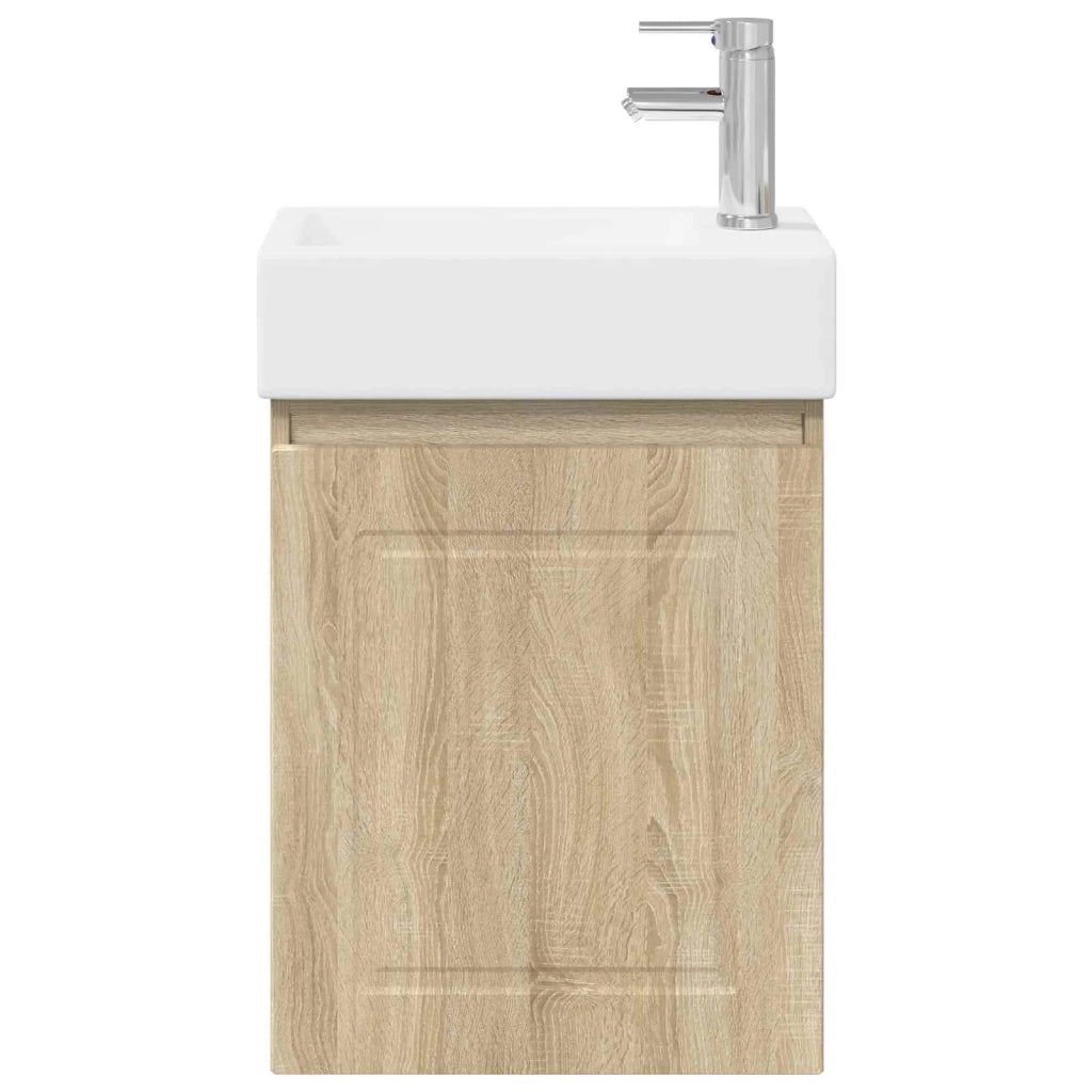 Mobile bagno con rubinetto Rovere Sonoma 45,5 x 22,5 x 84 cm 889513