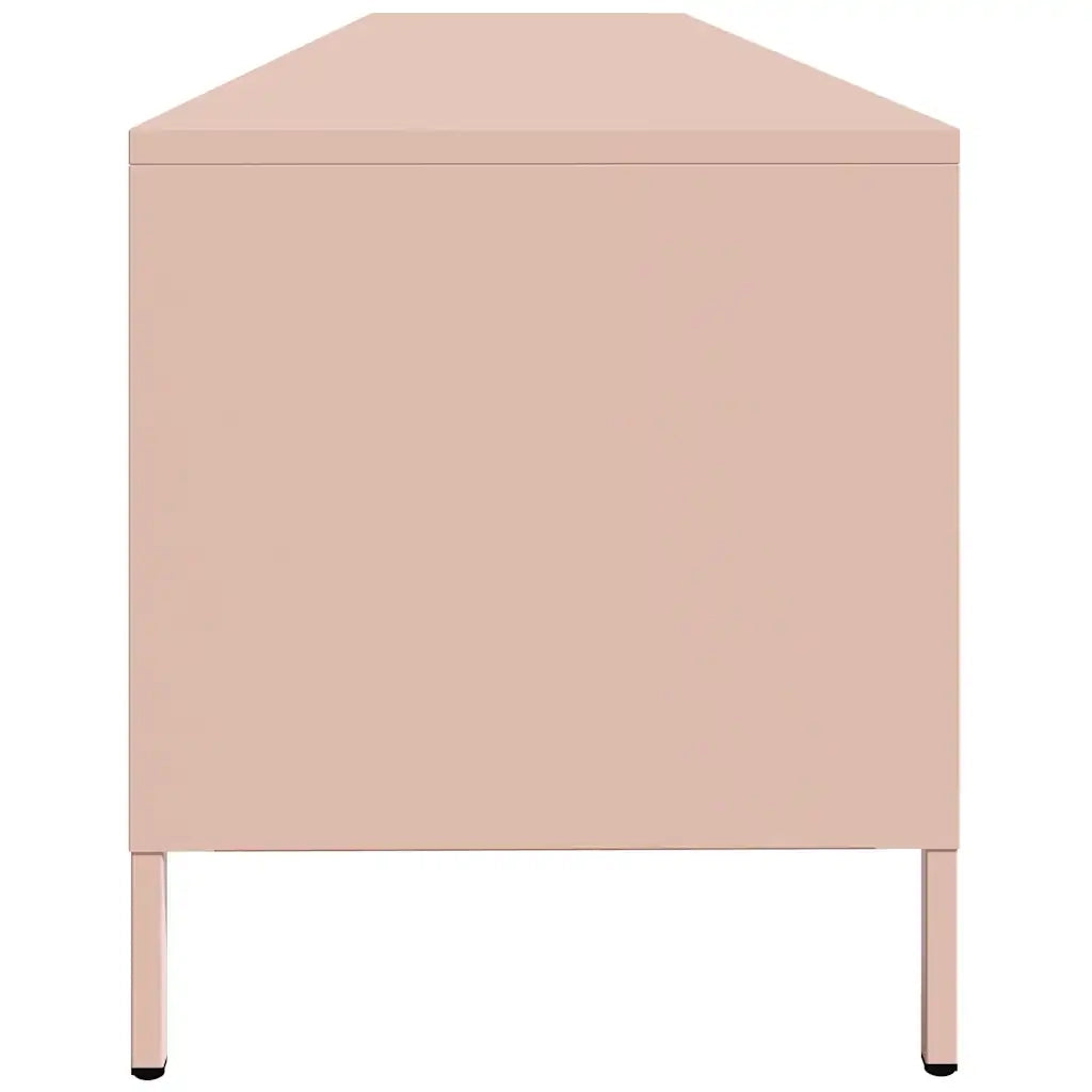 Mobile TV-Credenza per TV-Console TV Rosa 202x39x43,5 cm in Acciaio Laminato a Freddo 980846