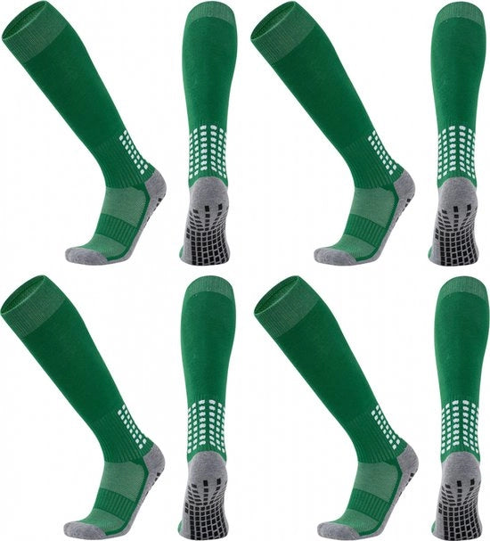 Calze da Calcio - calze sportive - 4 paia - misura unica 40-47 - Compressione - miglioramento prestazioni - Presa migliorata - Qualità - Calze robuste e confortevoli - con nodi antiscivolo - per la maggior parte degli sport