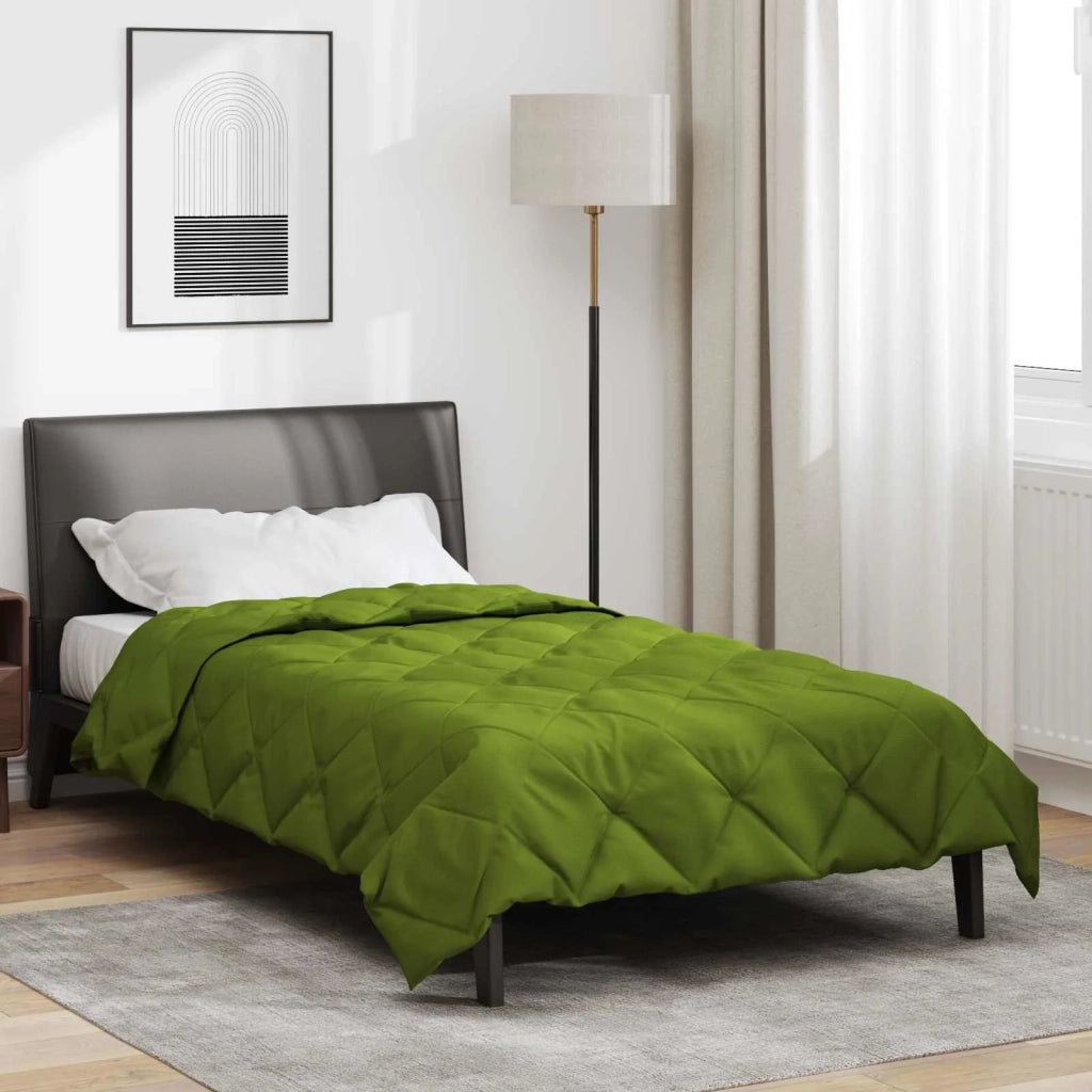 Piumone Completo Annuale Verde 155 x 200 cm Microfibra 42025550