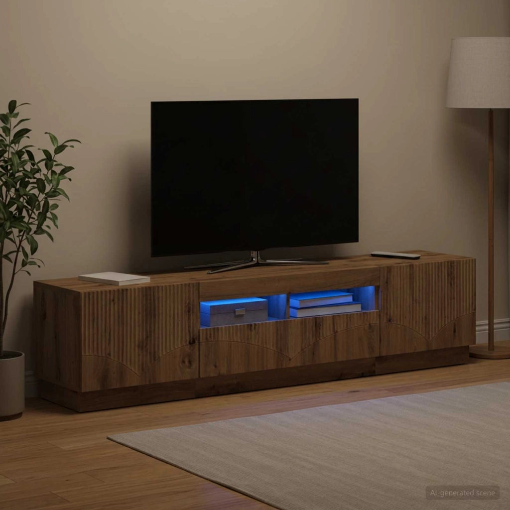 Mobile TV LED HOORN 3 pz Rovere Artigianale 3416852