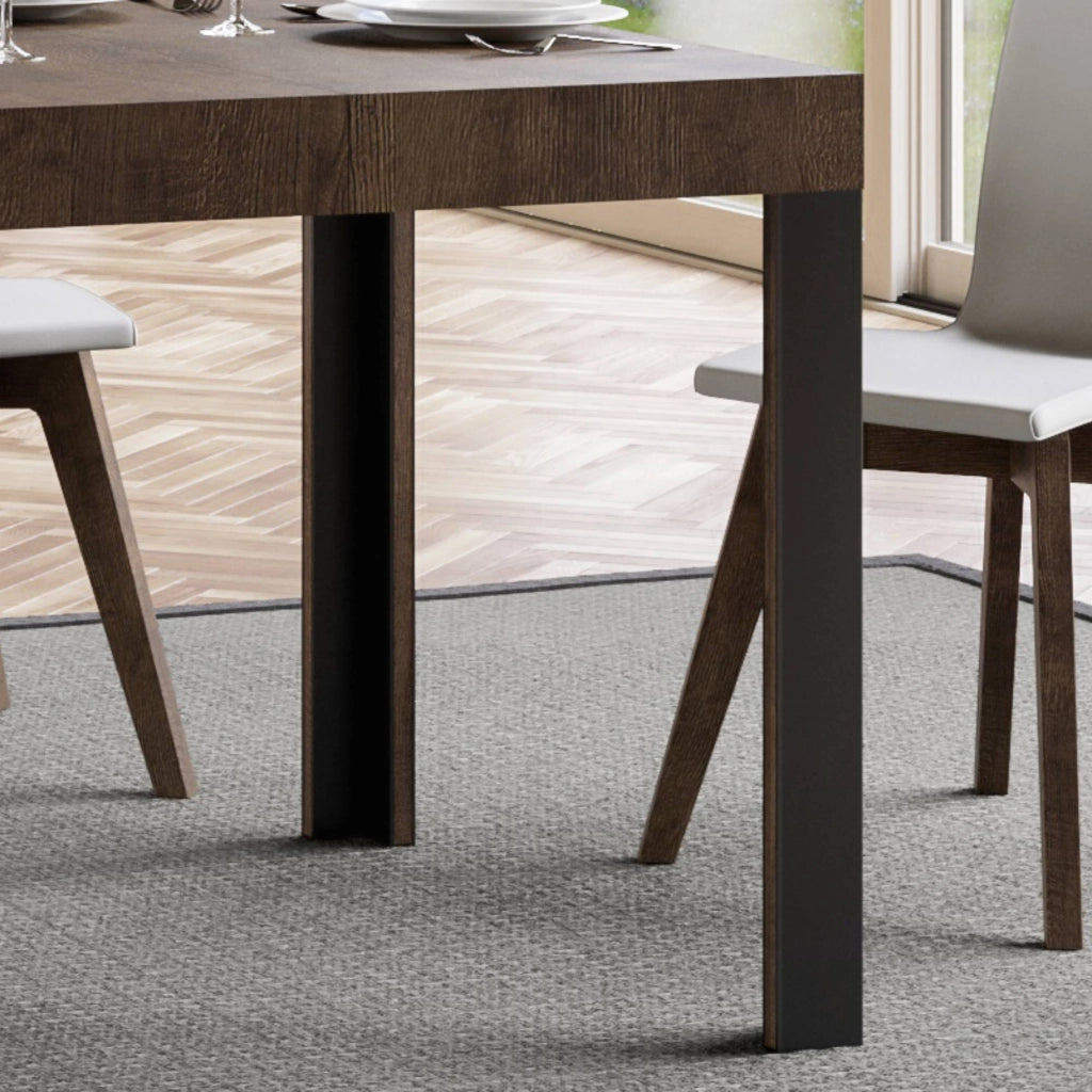 Tavolo Allungabile 90-246x90x77 cm Linea Noce