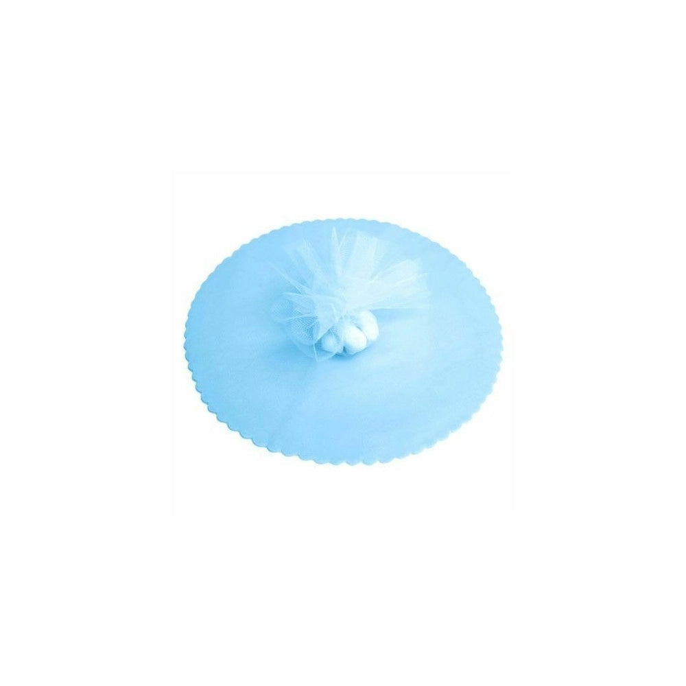 Trade Shop - 50 Veli Tulle Per Bomboniere Tondo Organza Matrimoni Battesimi Lauree Confetti -