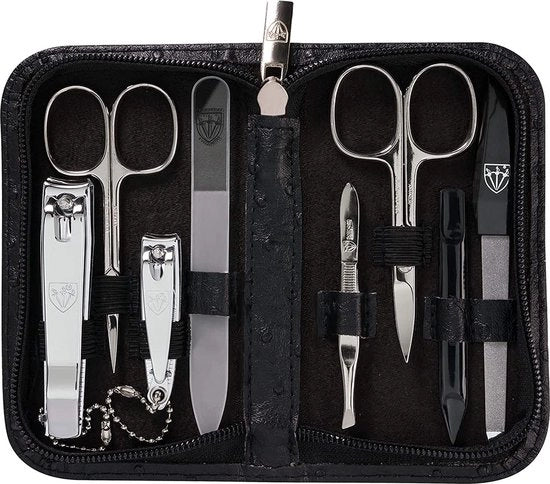 Set di manicure e pedicure in lusso - con custodia - set di regalo per uomo e donna