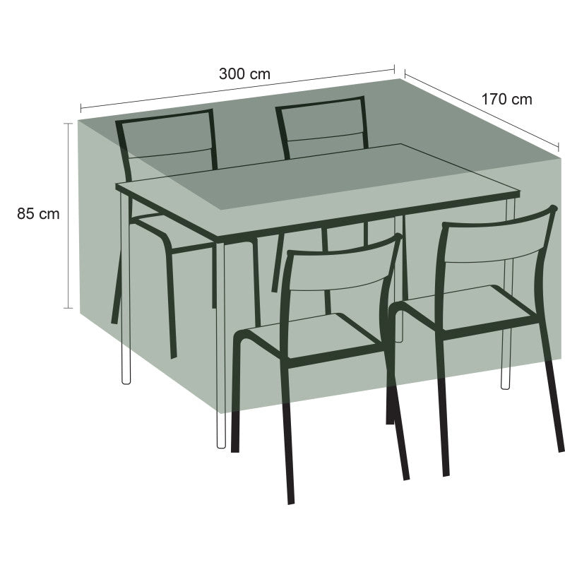 Copertura TITANIUMÂ® per tavolo rettangolare e sedie 300 x 170 x 85 cm
