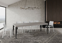 Tavolo Allungabile 120/380x90 cm Paxon Premium Cashmere Gambe Antracite