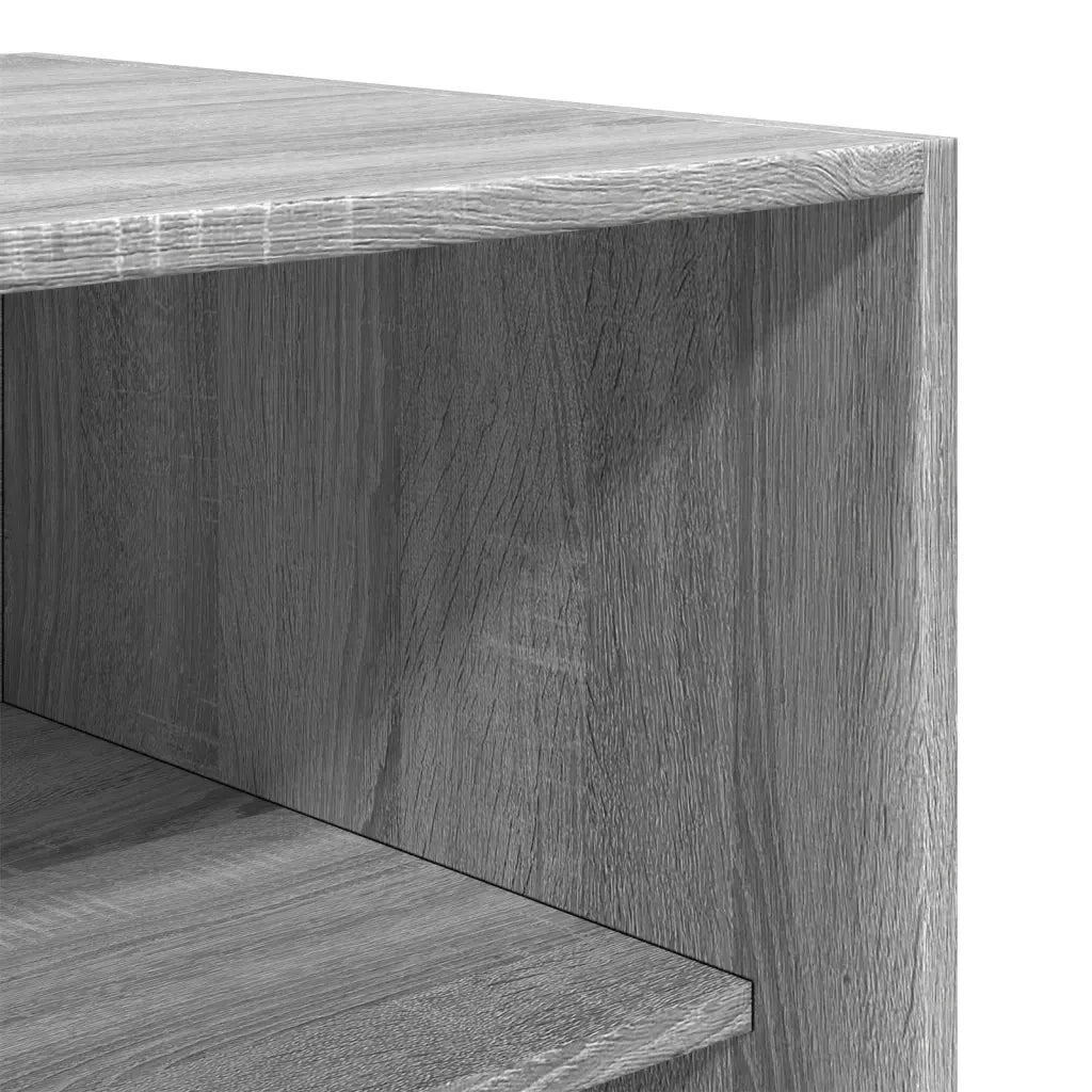 Armadio Grigio Sonoma 100x50x200 cm in Legno Multistrato