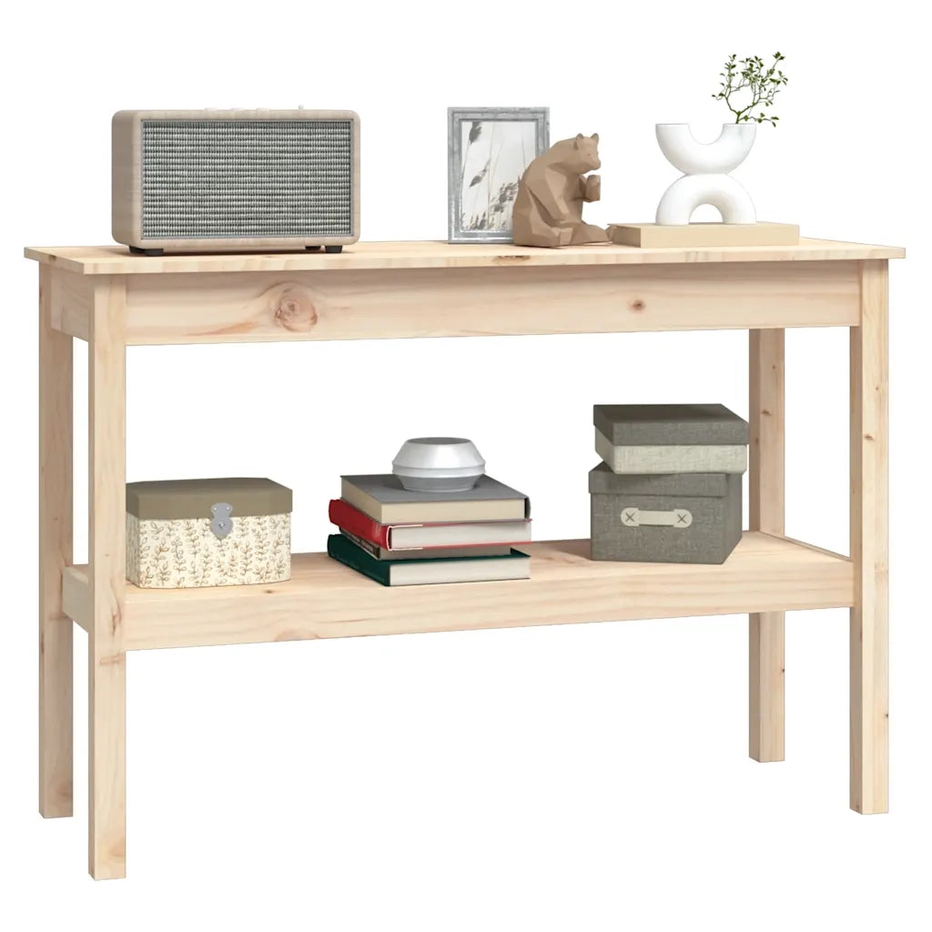 Tavolo Consolle 110x40x75 cm in Legno Massello di Pino