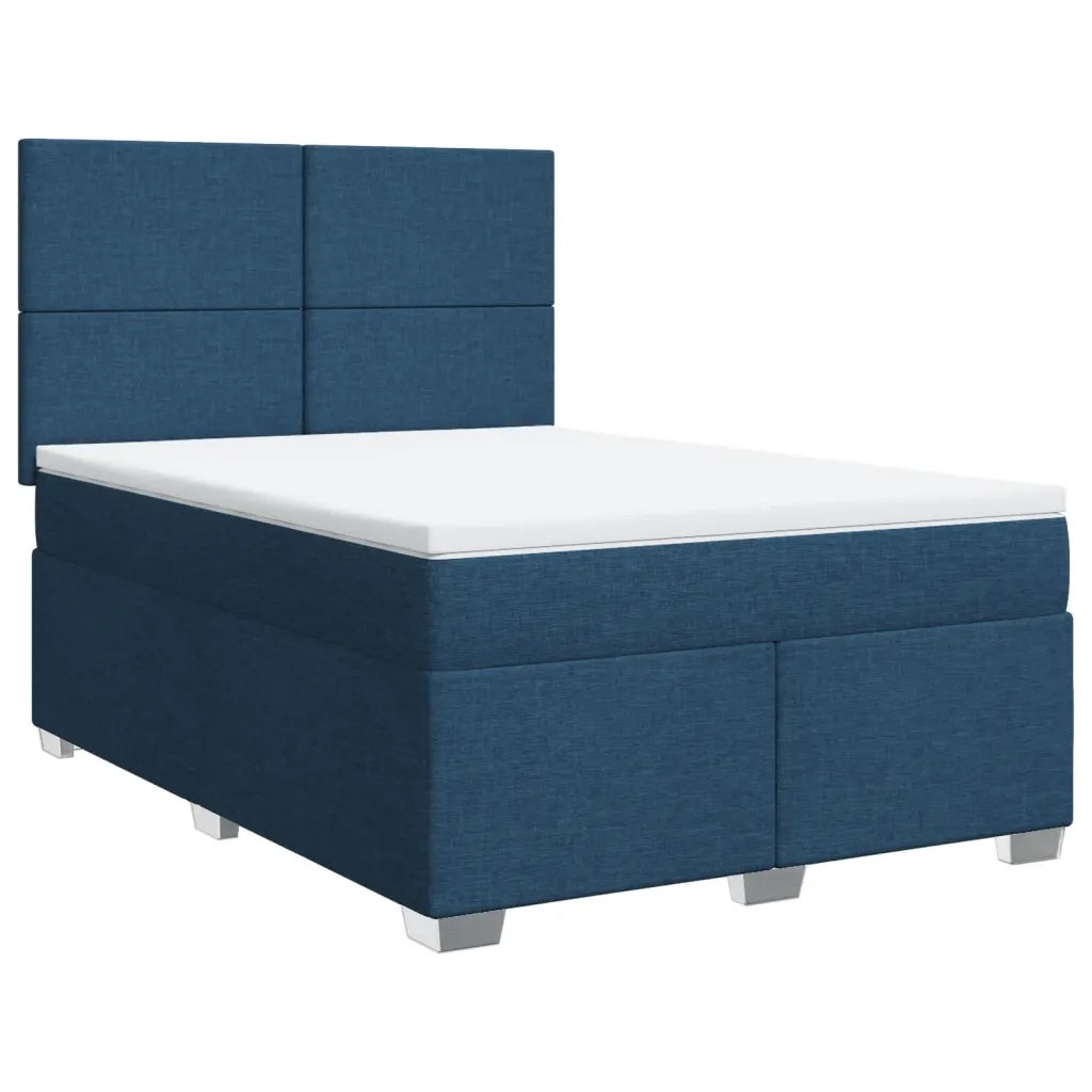 Giroletto a Molle con Materasso Blu 160x200 cm in Tessuto 3290538