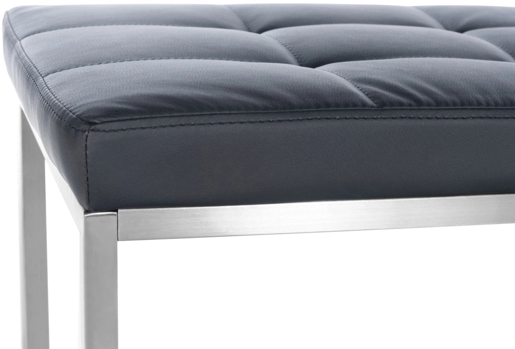 Panchina design Barci in similpelle nero