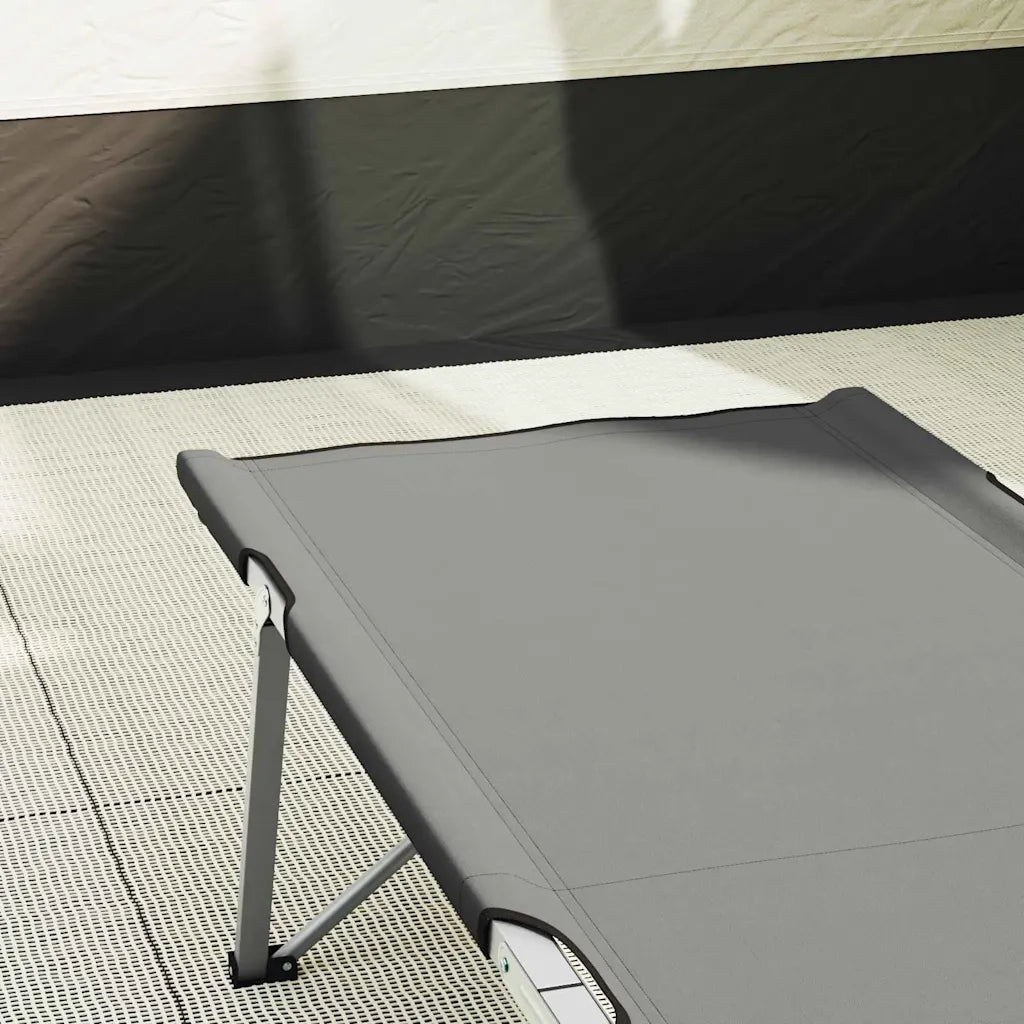 Letto da campeggio pieghevole 2 pz Grigio 194 x 62,5 x 42,5 cm CFW3633720