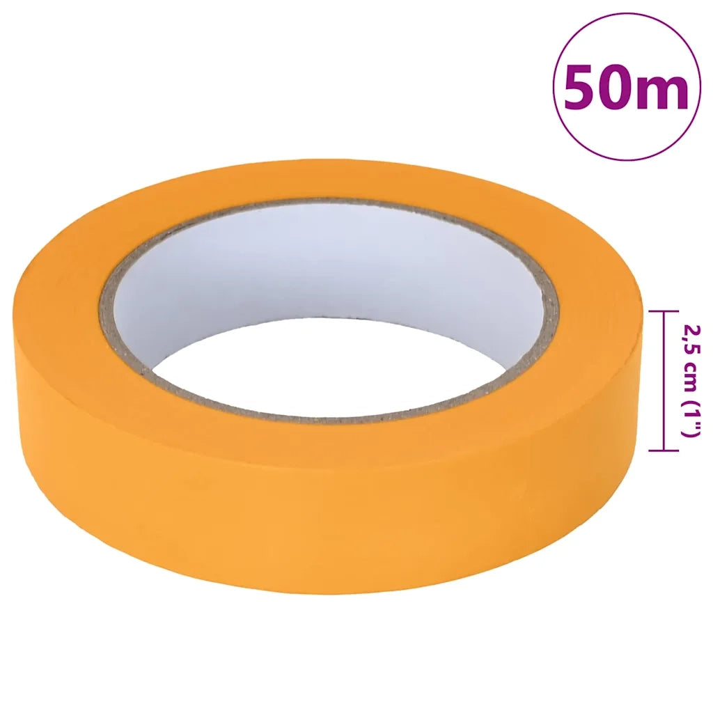 Nastri Adesivi per Pittori 24 pz Giallo 25mm x 50m Carta CFW6204358