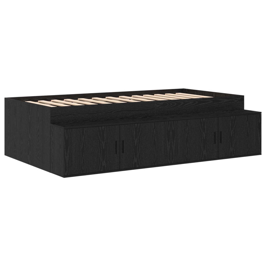 Struttura Letto Quercia Nera 80x200 cm