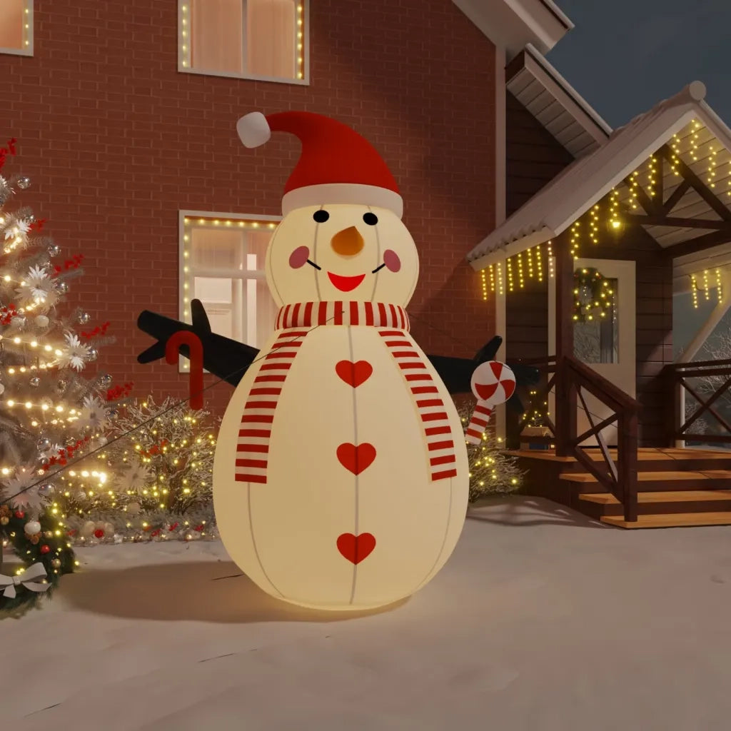 Pupazzo di Neve Gonfiabile con LED 300 cm CFW9238031