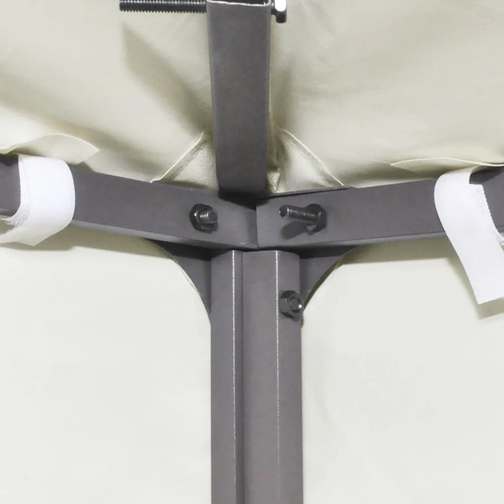 Telo di Ricambio per Gazebo 310g/mÂ² Bianco Crema 3x3m