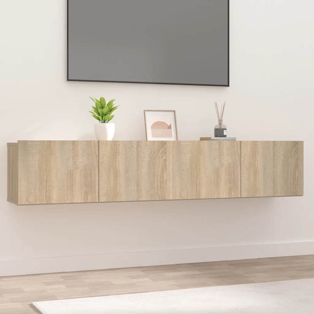 Mobili TV 2 pz Rovere Sonoma 80x30x30 cm in Legno Multistrato 804538