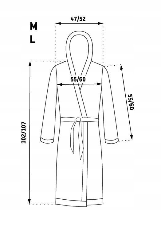 Accappatoio Jordan Navy Grey M