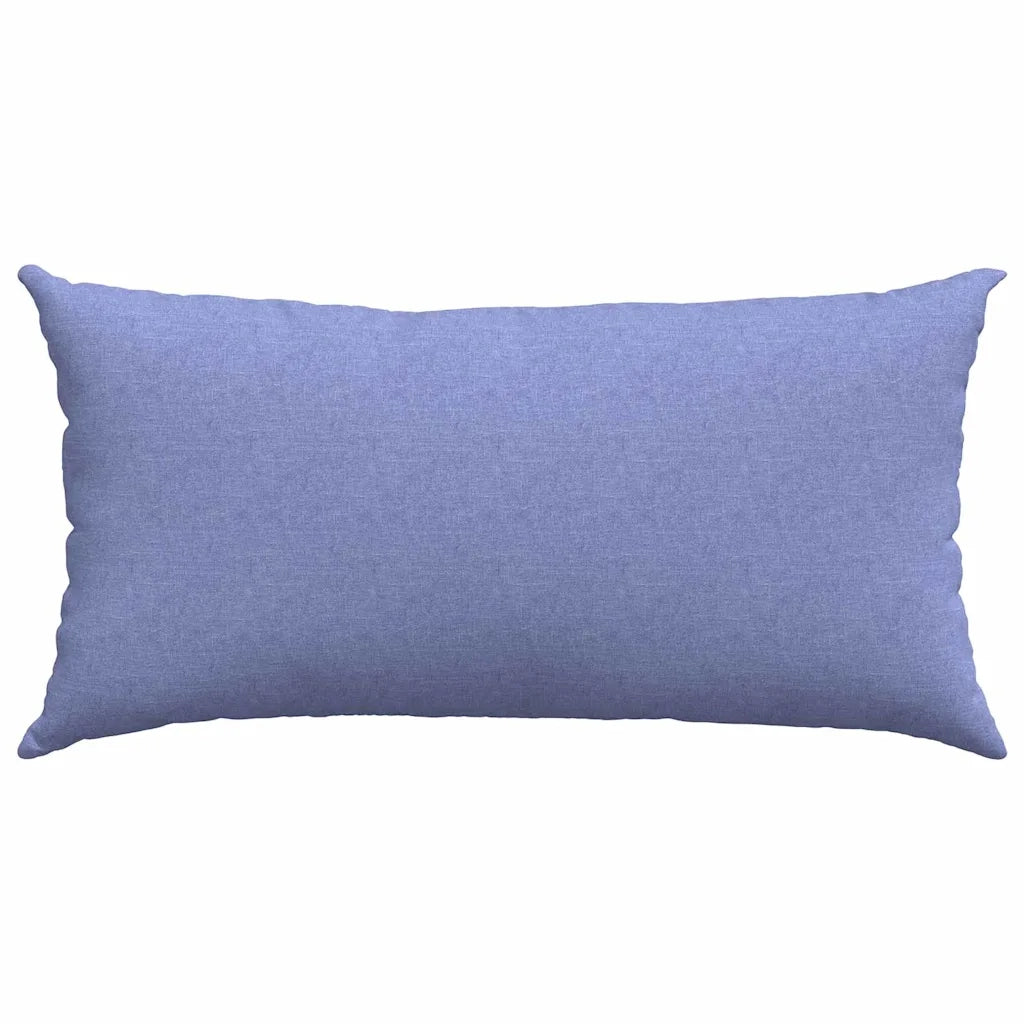 Cuscini da Divano 2 pcs Blu jeans 80 x 40 cm Tessuto