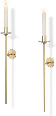 Set di due candelabri da parete in metallo moderno per soggiorno, camera da letto, sala da pranzo e bagno.