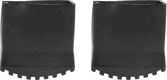 Piedini di protezione per scale in gomma - scarpe antiscivolo per scale - copriorlo per mobili - parti di ricambio per scale in alluminio - 50 x 25 mm - 4 pezzi