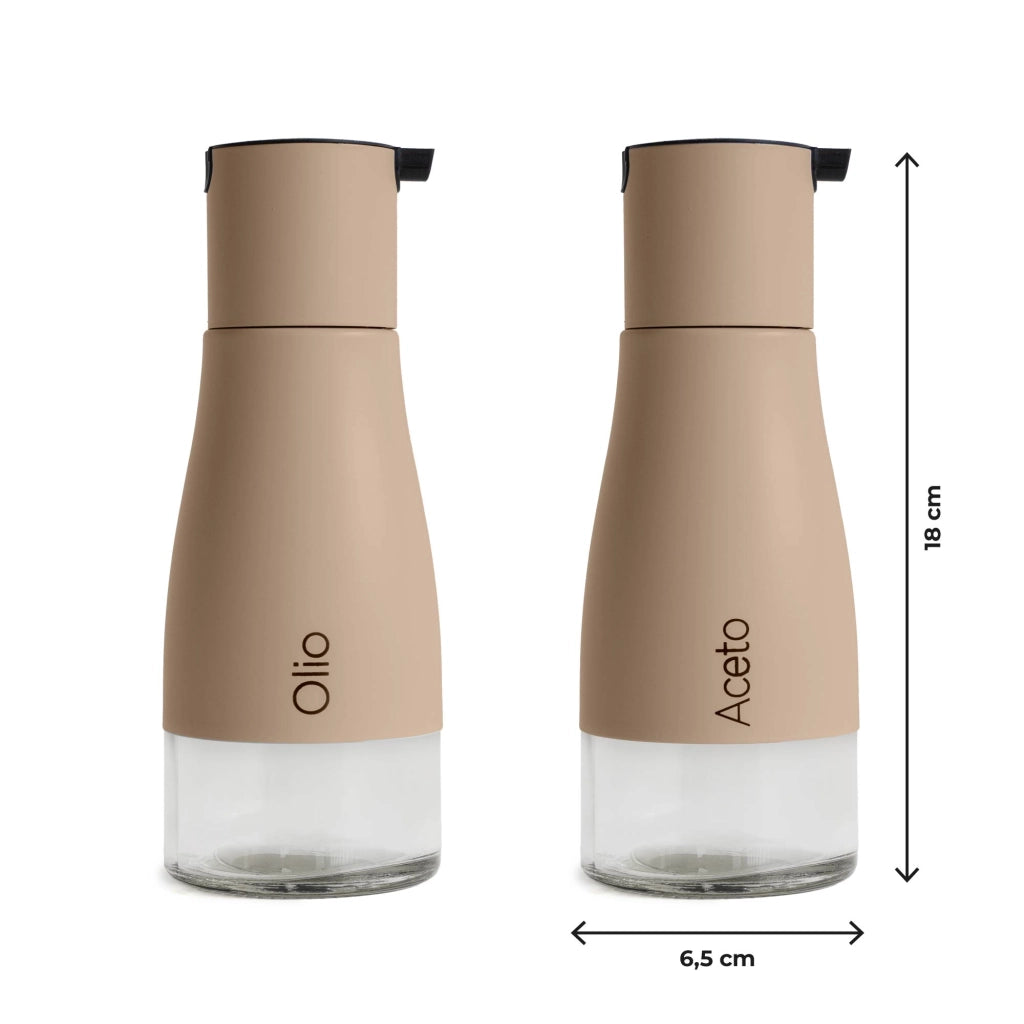 Set Condimento 4 Pezzi Olio Aceto Sale Pepe Vetro Acciaio Certificato Per Alimenti Organizzatore Acciaio Inox Con Stand In Metallo Condimenti Tavola Oliera Saliera Dispenser Tavola Organizer Porta Spezie Barattoli Contenitori Biscotto