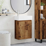 Mobile bagno con rubinetto Legno antico 45,5 x 22,5 x 84 cm