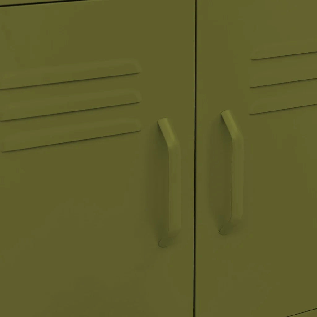 Armoire de rangement Vert olive 60x35x56 cm Acier