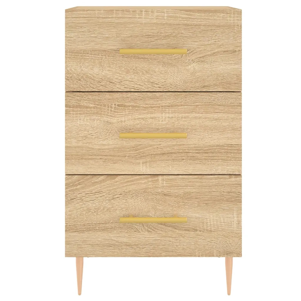 Comodino | Armadio da Notte | Mobiletto da notte Rovere Sonoma 40x40x66 cm in Legno Multistrato