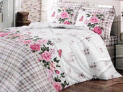 Set di coperte da letto per una persona 100% cotone - Coperta da letto 160 x 220 cm - Telo da tenda 160 x 240 cm - Cuscino 50 x 70 cm (1 pezzo) Coperta da letto 160x200