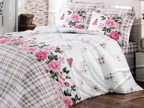 Set di coperte da letto per una persona 100% cotone - Coperta da letto 160 x 220 cm - Telo da tenda 160 x 240 cm - Cuscino 50 x 70 cm (1 pezzo) Coperta da letto 160x200