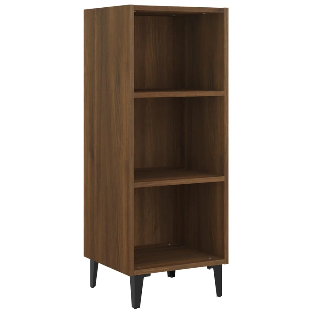 Buffet credenza cassettiera armadio mobile contenitore organizer per cucina soggiorno salotto 34,5 x 32,5 x 90 cm legno ingegnerizzato marrone 02_0031188