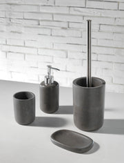 Set 4 Accessori da Bagno in Resina TFT Praia Grigio
