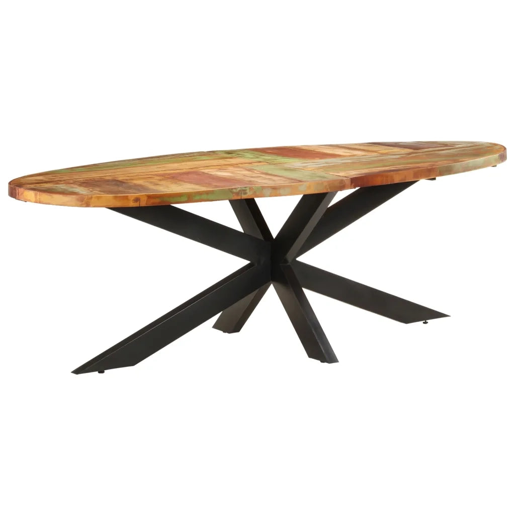 Tavolo da Pranzo 240x100x75 cm in Legno Massello di Recupero cod mxl 62550