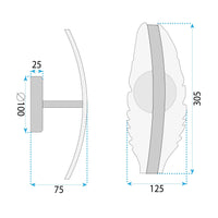 Lampada Da Parete Led G140-w Gold