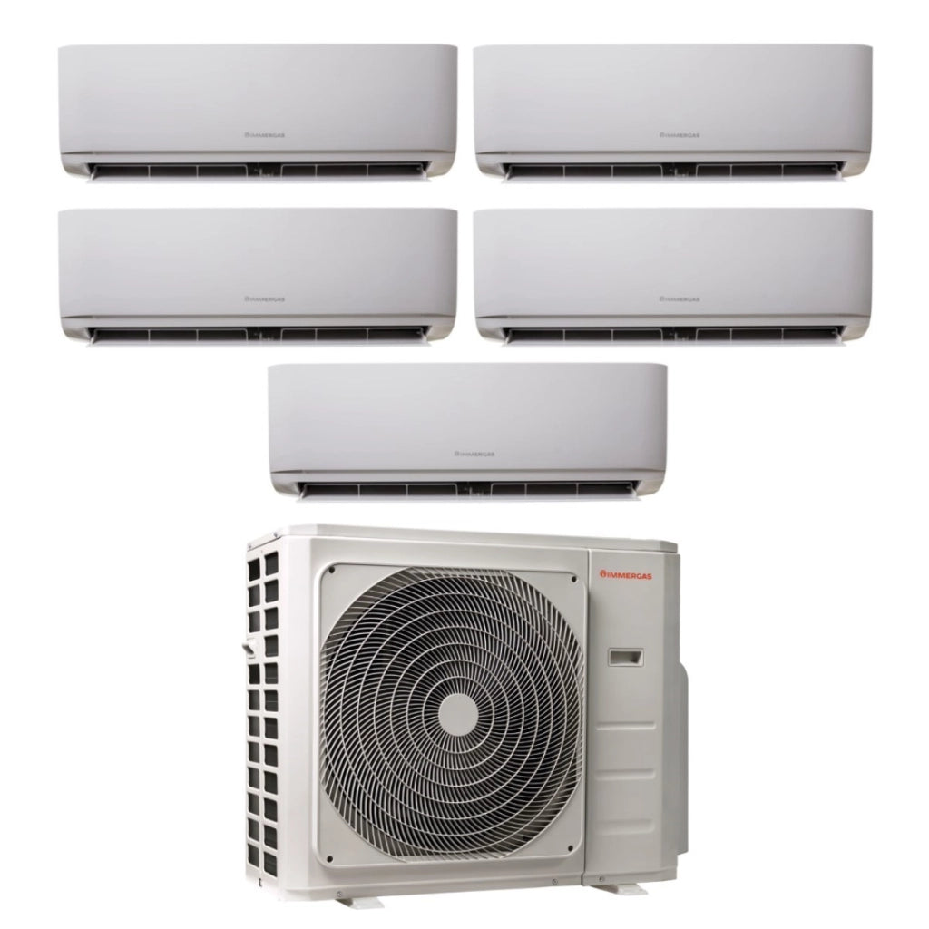 Climatizzatore Condizionatore Immergas Penta Split Inverter serie THOR 9+9+9+9+12 con MULTI 42-5 R-32 Wi-Fi Optional 9000+9000+9000+9000+12000
