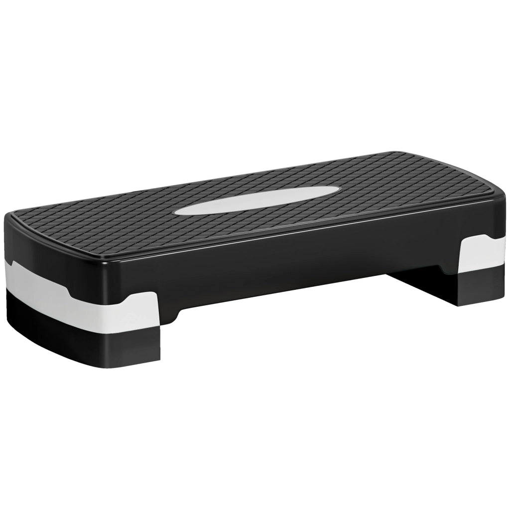 Step Aerobico Fitness Regolabile 2 Livelli ¨C Zephmum ¨C 68x29x15 cm Nero