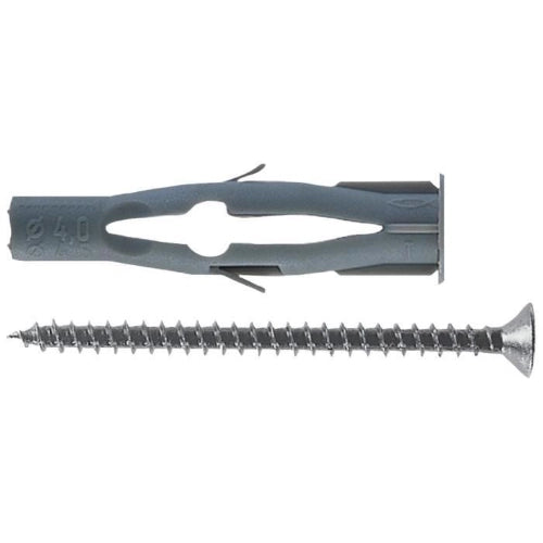FISCHER FU 10X60 V - TASSELLI FU 10X60 V CON VITE - CONF. 25PZ