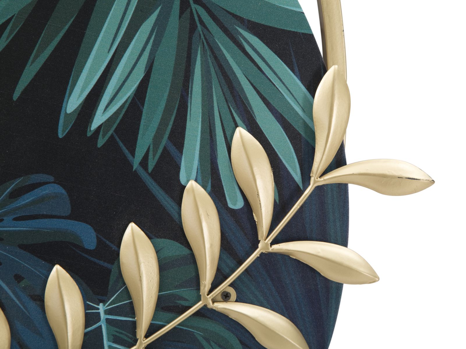 Orologio da Muro Roundy Green 60x4,5x65 cm in Ferro e MDF Multicolor