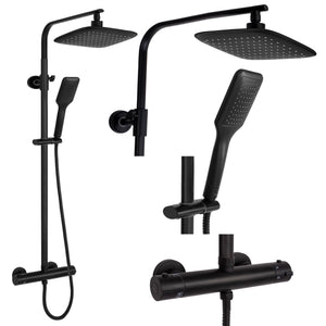 Set Doccia Da Incasso Rea Tom Black