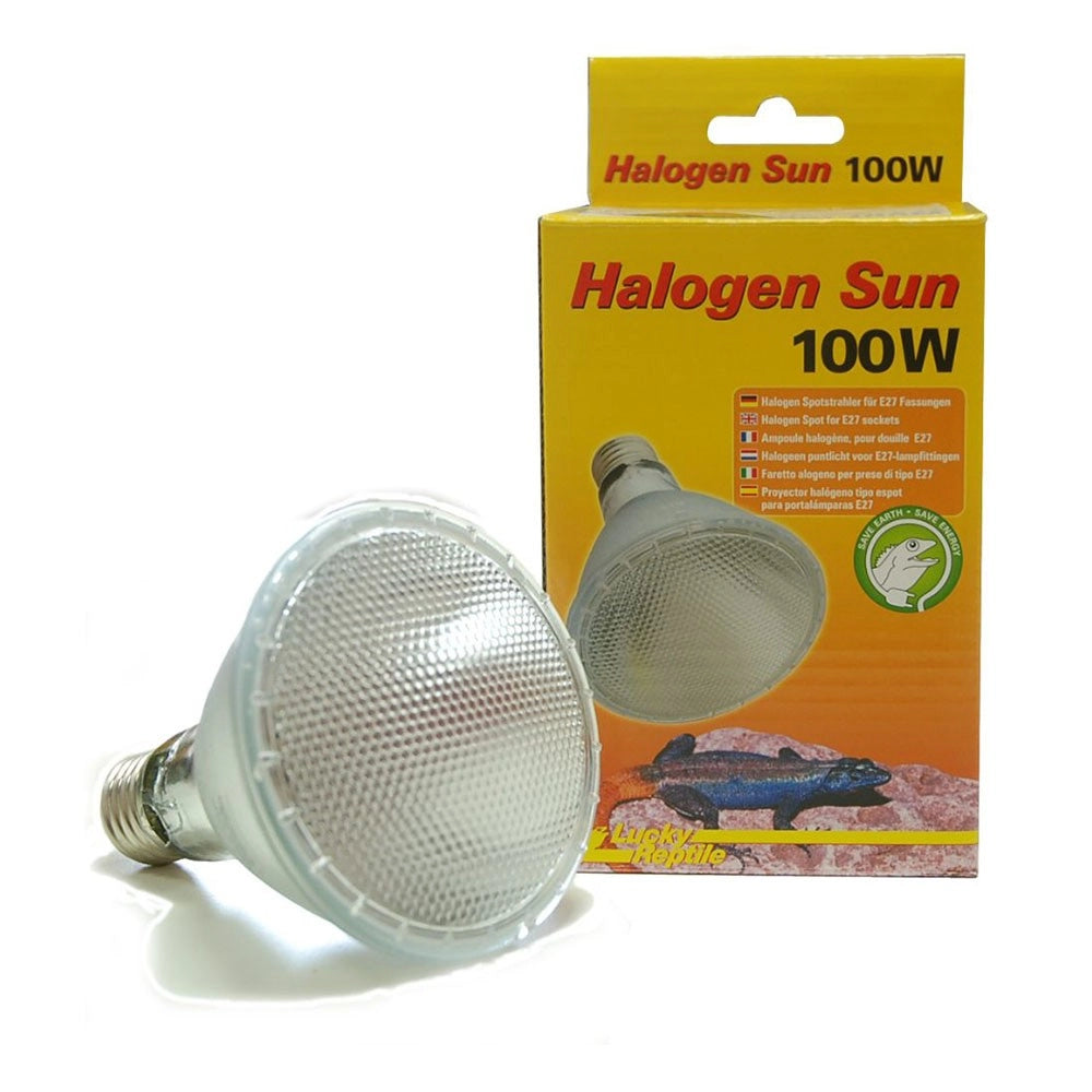 Lucky Reptile Halogen Sun - lampada alogena attacco E27 per rettili Wattaggio Riscaldatori e lampade terrario: 100W