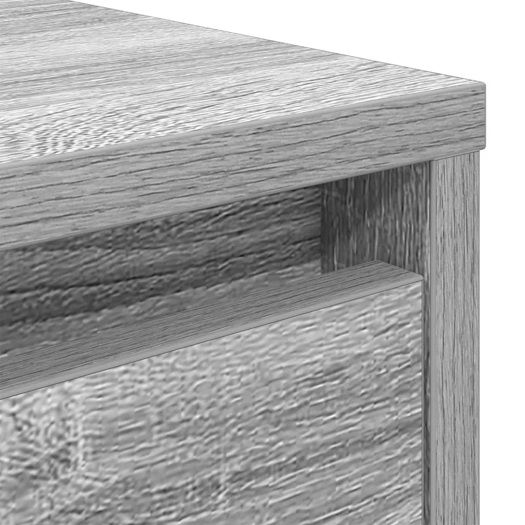 Tavolino da Salotto con Cassetti Grigio Sonoma 100x100x40 cm 3328404