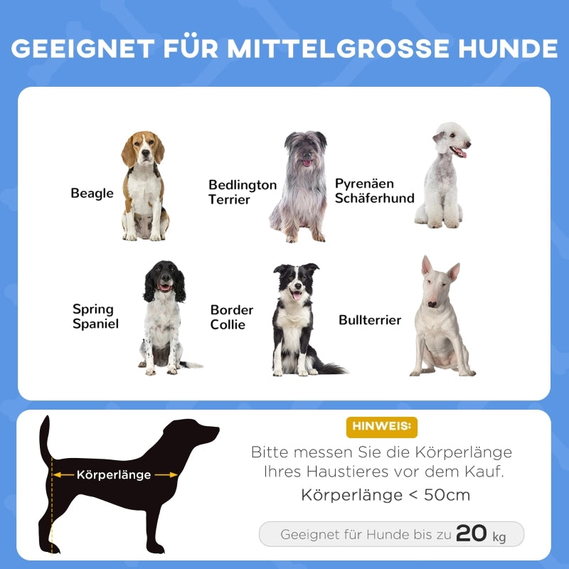 Cuccia per animali domestici con baldacchino, cuccia per cani, pieghevole, resistente alle intemperie, blu