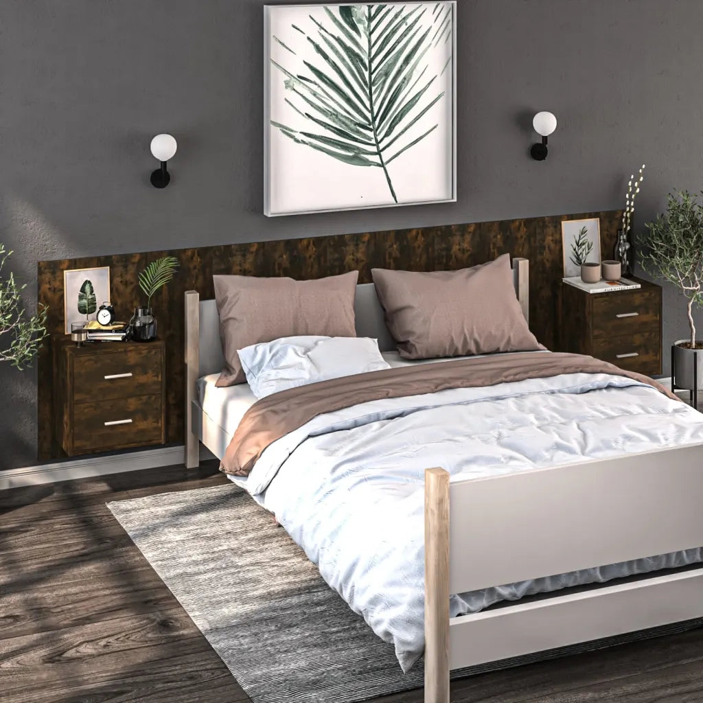 Comodino a Muro Rovere Fumo cod mxl 30253