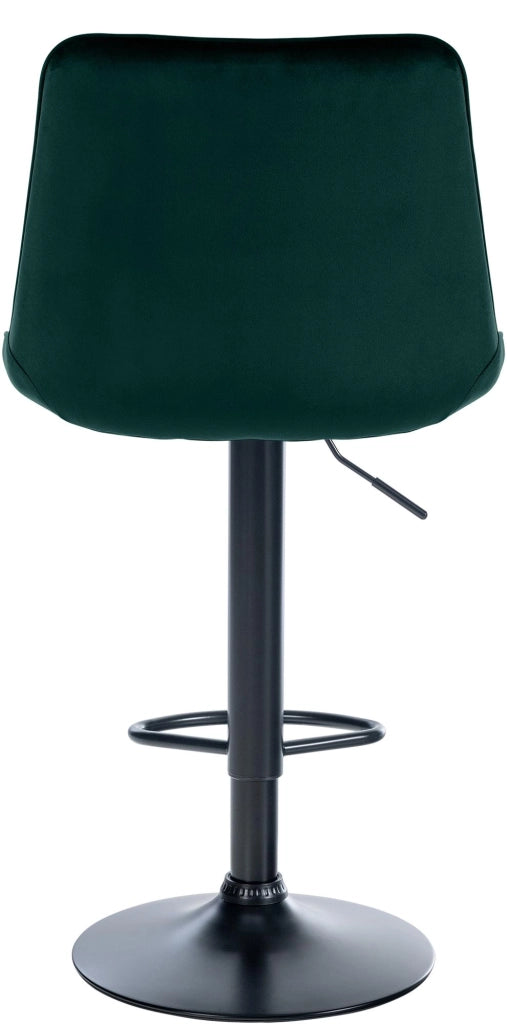 2er Set Barhocker Toni Samt schwarz