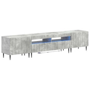 Mobile TV LED a 5 pezzi Grigio Cemento Legno ingegnerizzato 3416517